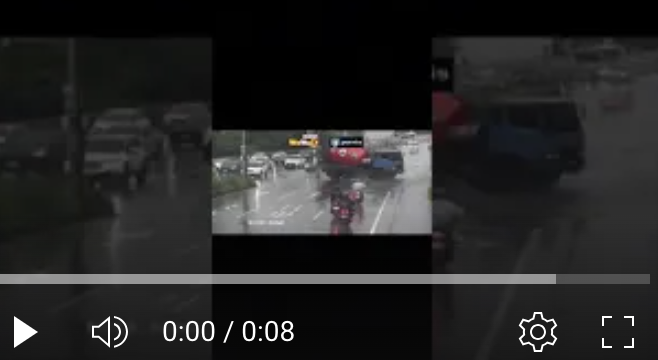 天雨路滑騎車～真的要小心