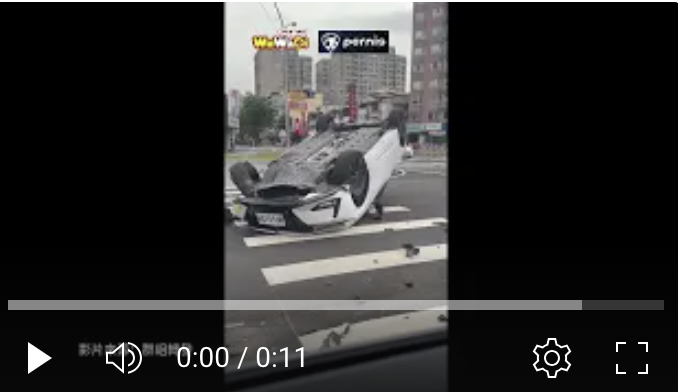 20250525台中清晨翻車事故