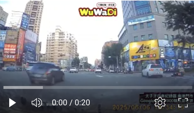 20250606台中市南區復興路一段車禍畫面