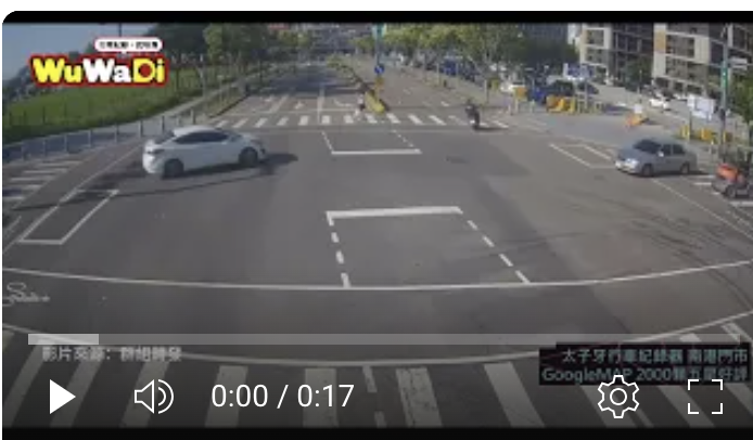 台灣台中西屯區行人被撞