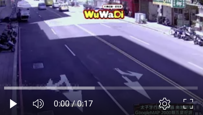 機車騎士當時一定害怕極了