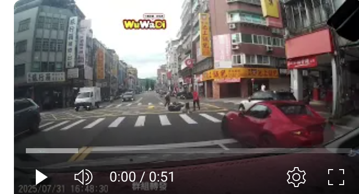 北市機車騎士閃避行人自摔　國中女遭波及送醫