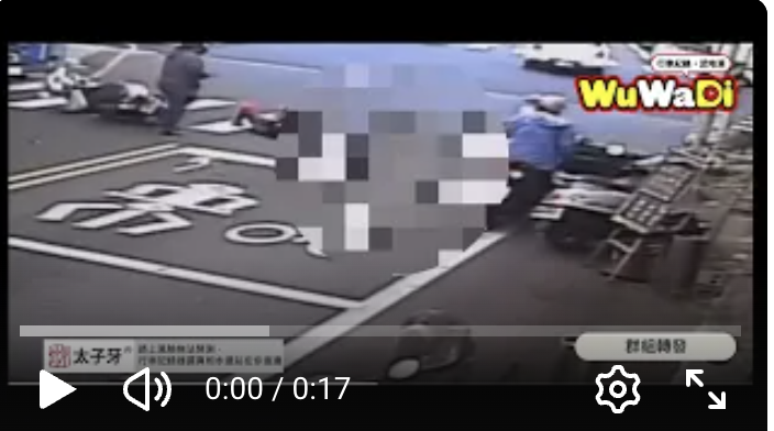 員林員鹿路驚悚追撞！停紅燈機車遭後車直衝輾過