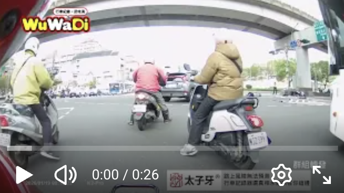 闖紅燈瞬間拍下！休旅車撞飛機車騎士畫面曝光